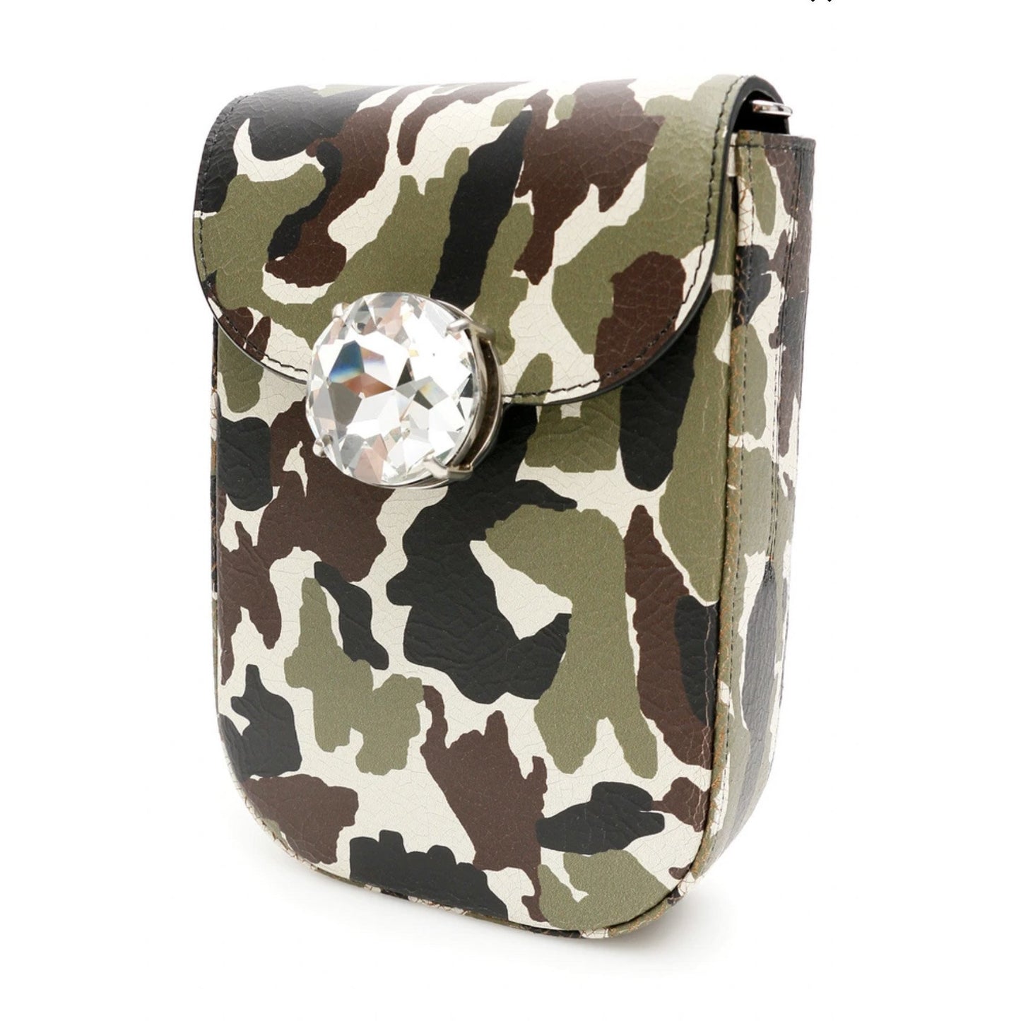 Miu Miu Camouflage Leather Crossbody Bag