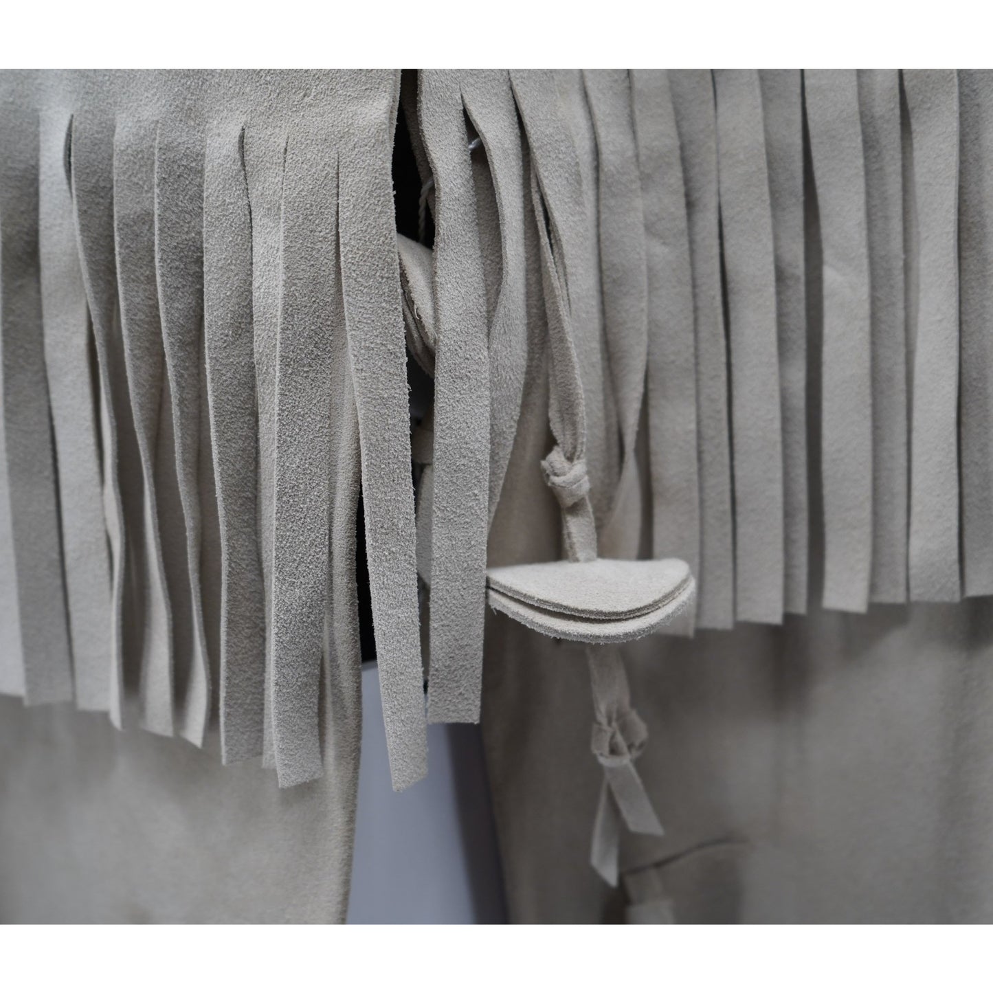 Maison Margiela Fringe-Trimmed Suede Jacket