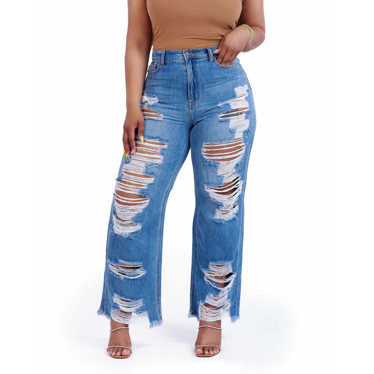 Ripped Mom Jean