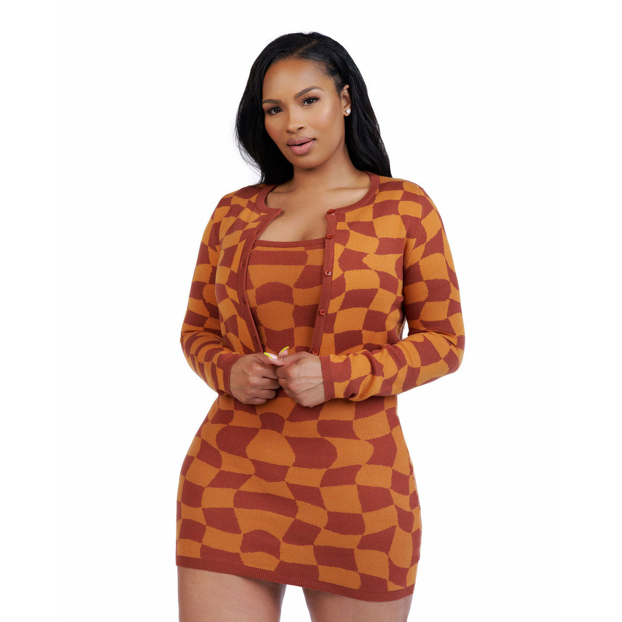 Madison dress with matching cardigan