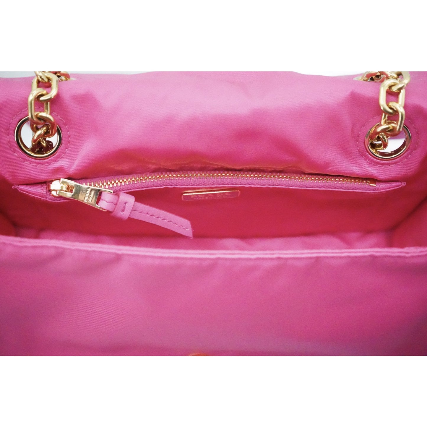 Prada Tessuto Chain Shoulder Bag