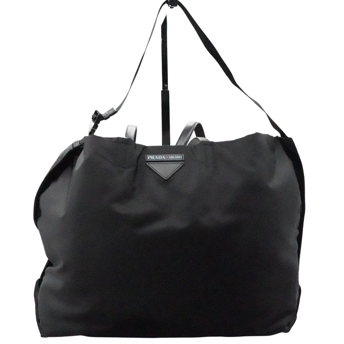 Prada Nylon Large Shopper Tote w Strap