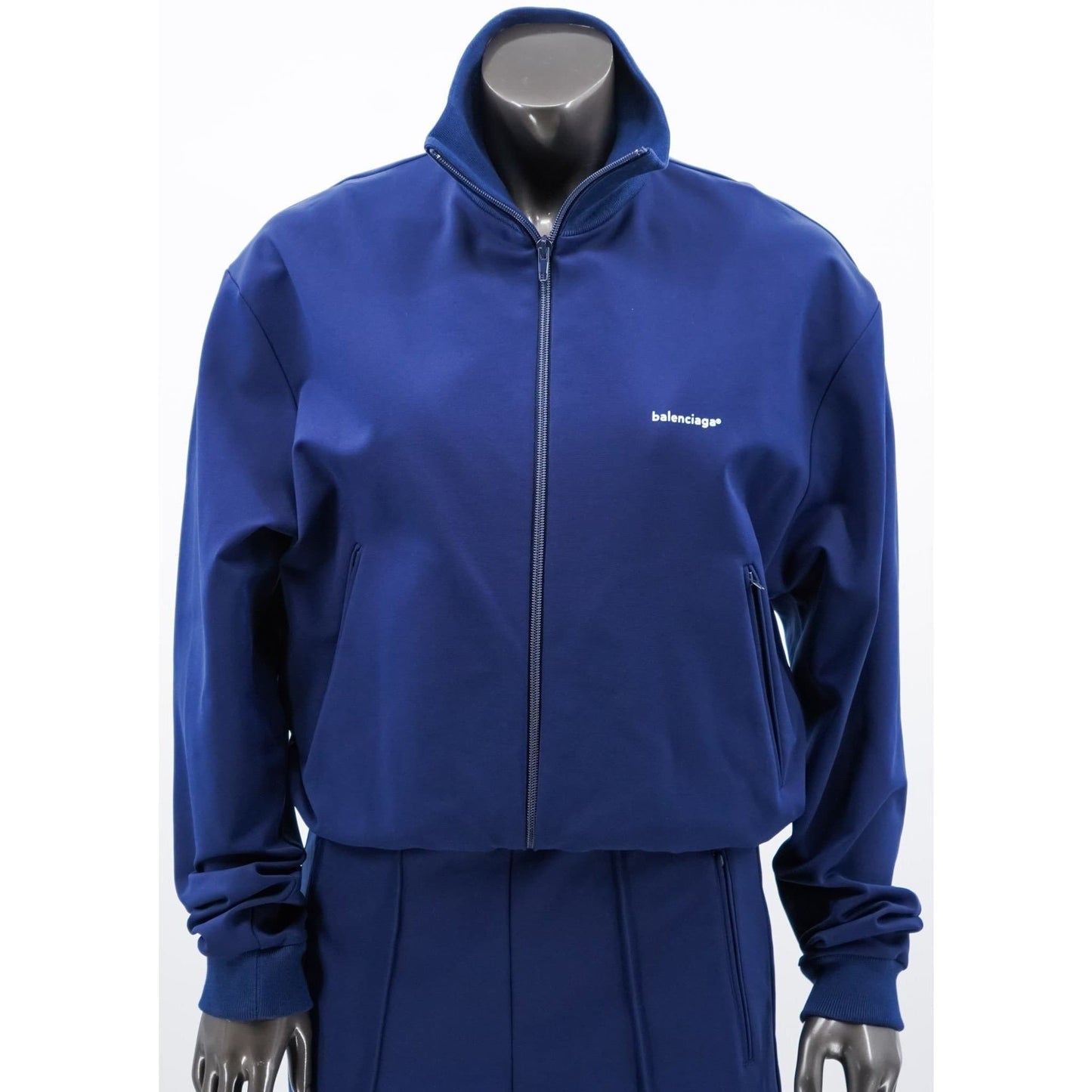 Balenciaga mens crepe Jersey Track Jacket