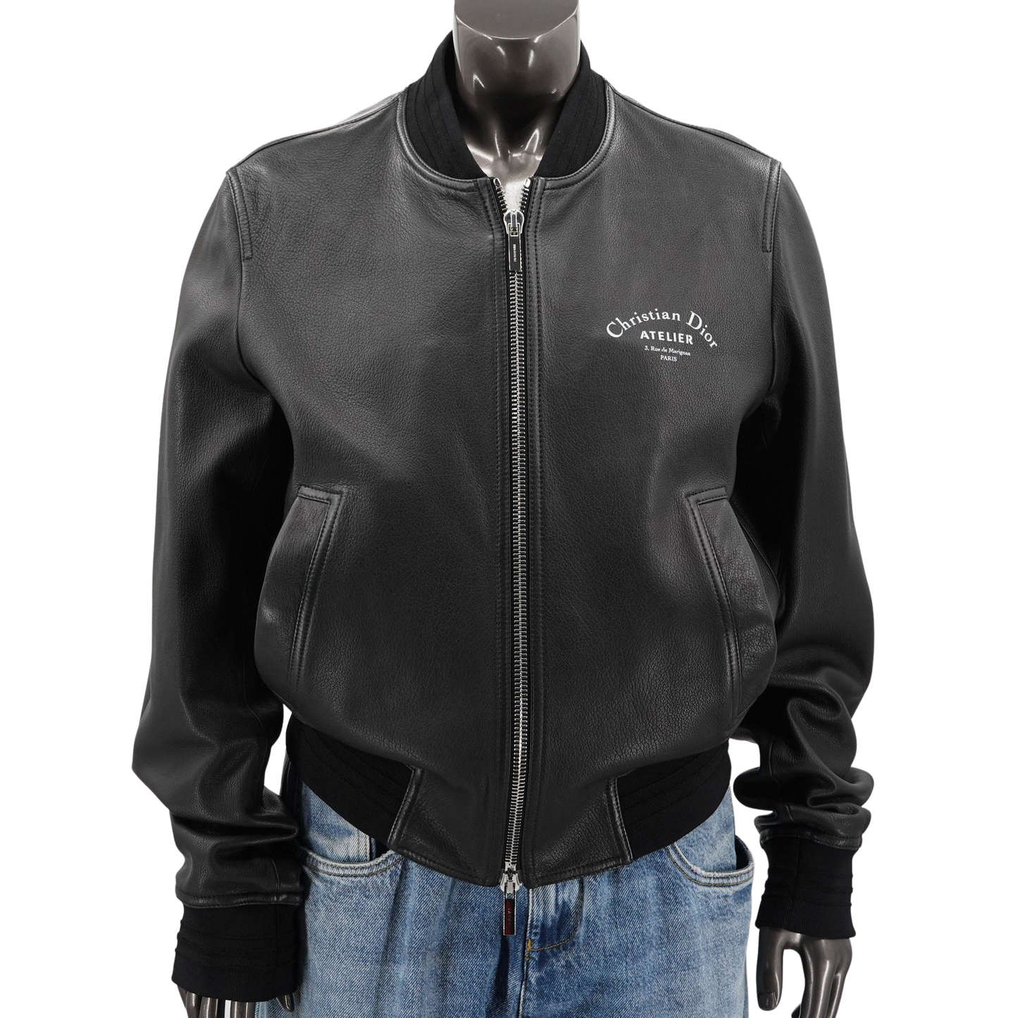 Dior mens Leather Bomber Jacket