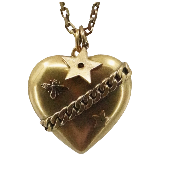 Christian Dior heart necklace