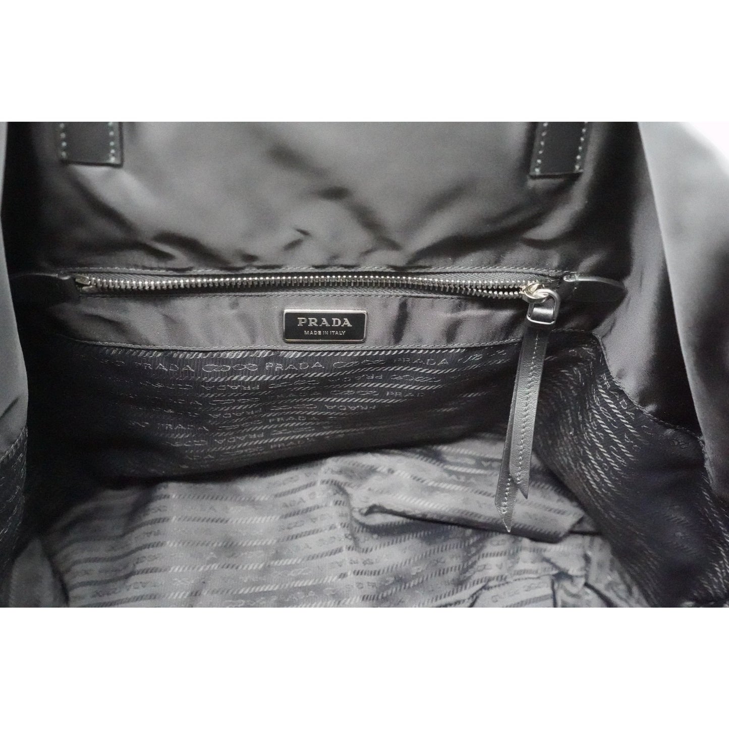 Prada Nylon Large Shopper Tote w Strap