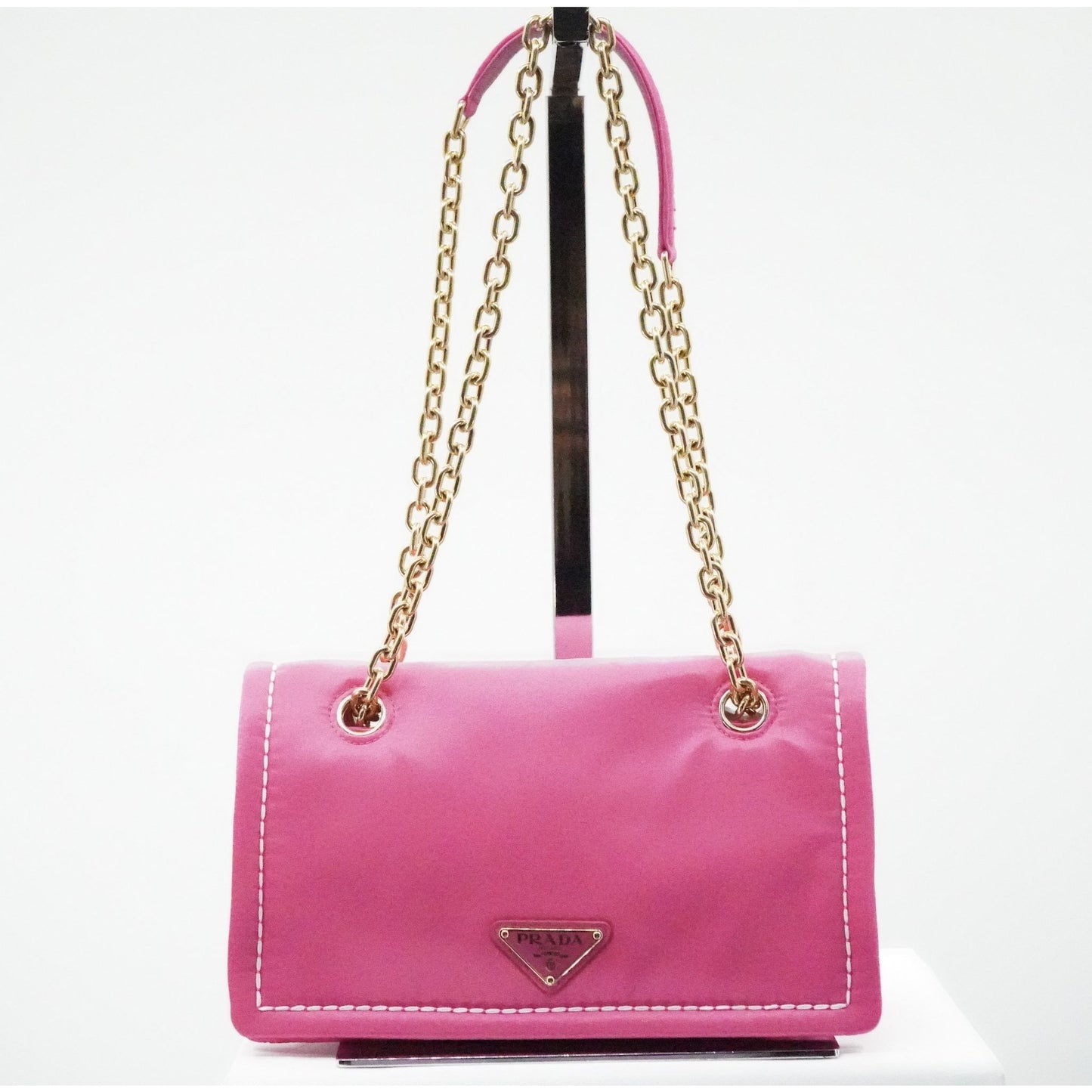 Prada Tessuto Chain Shoulder Bag