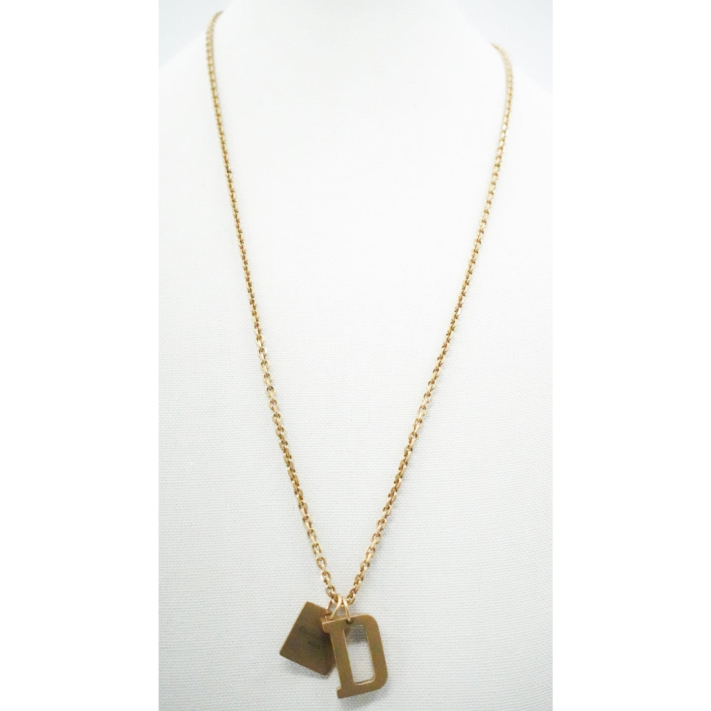 Christian Dior Dog-tag Necklace