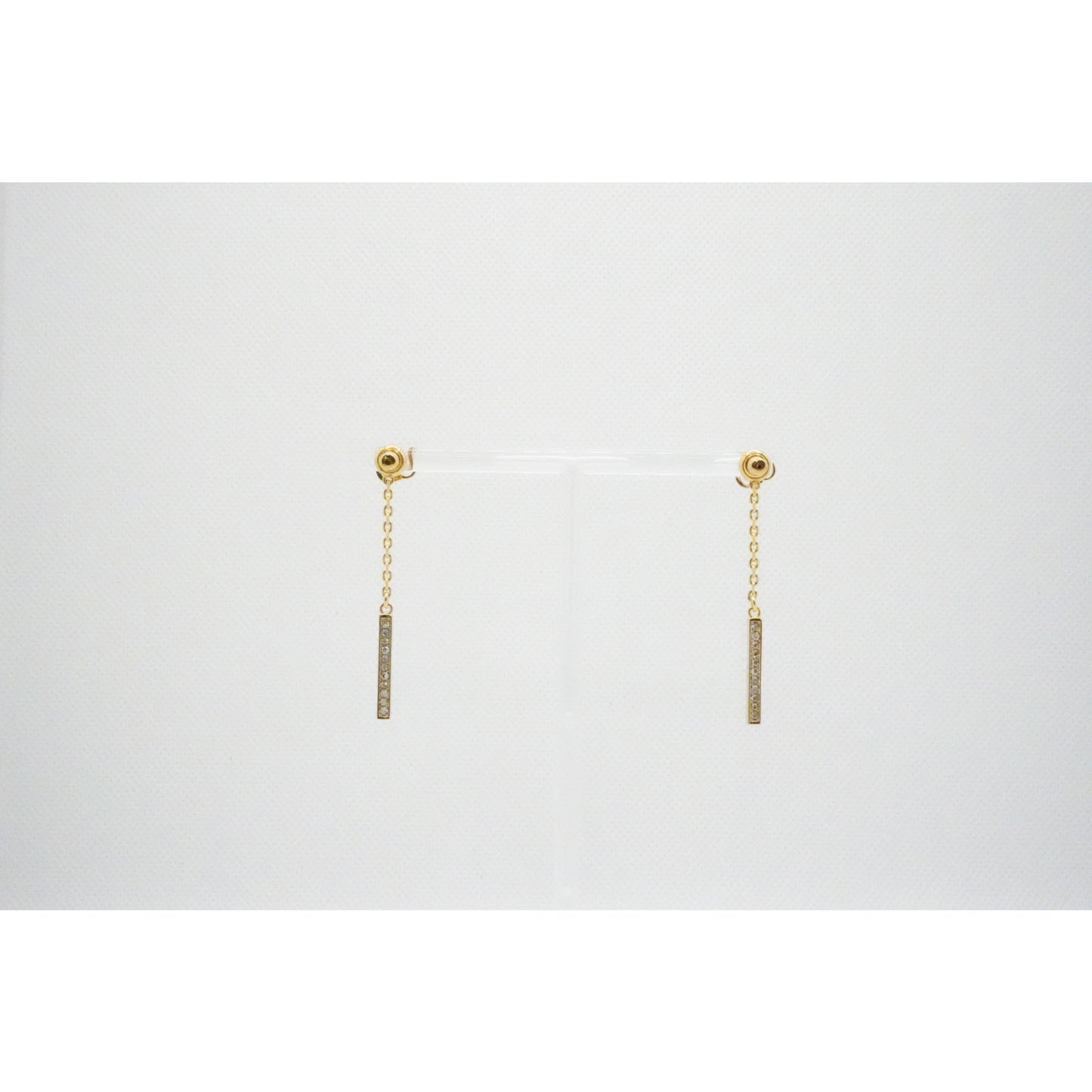 Christian Dior logo crystal drop Earring