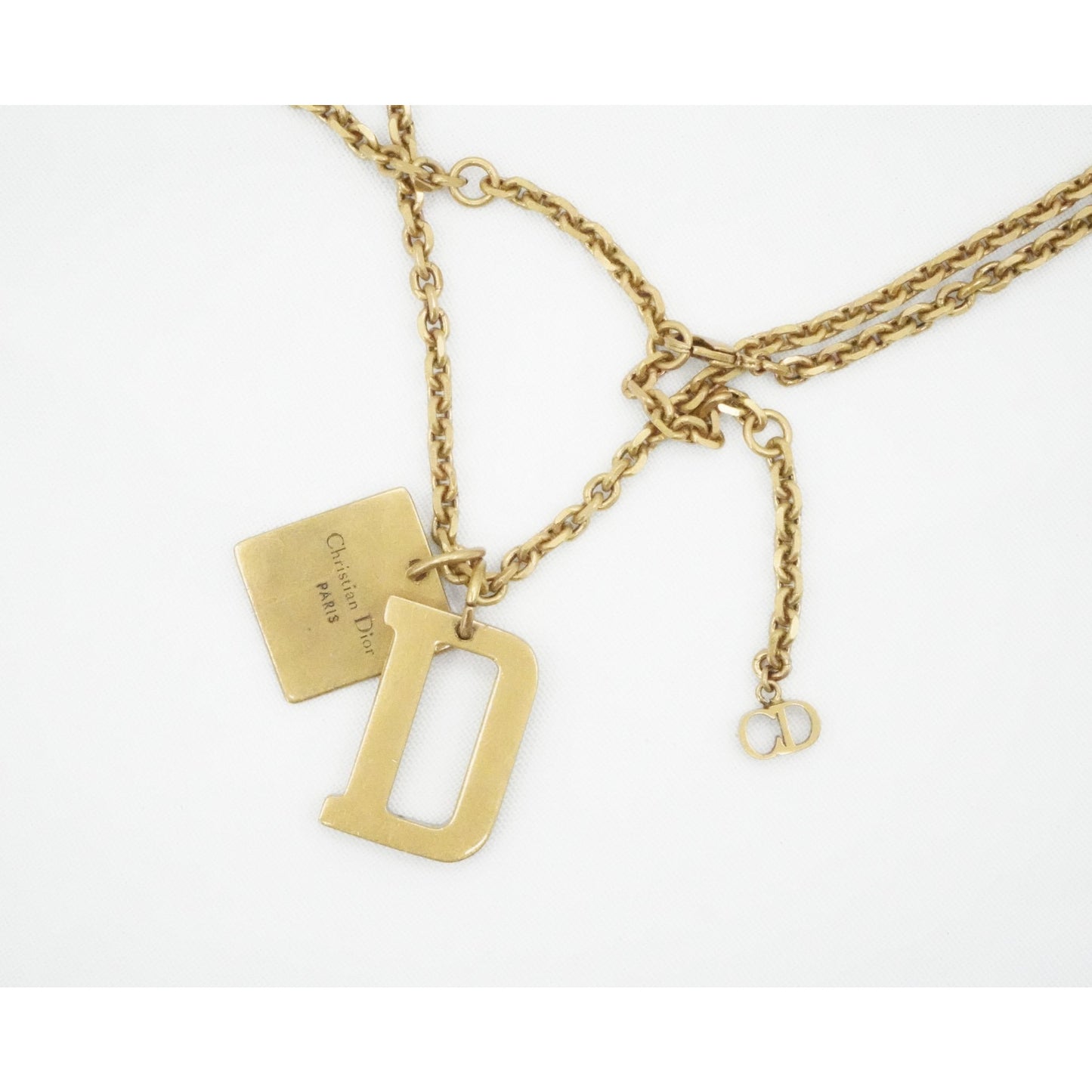 Christian Dior Dog-tag Necklace