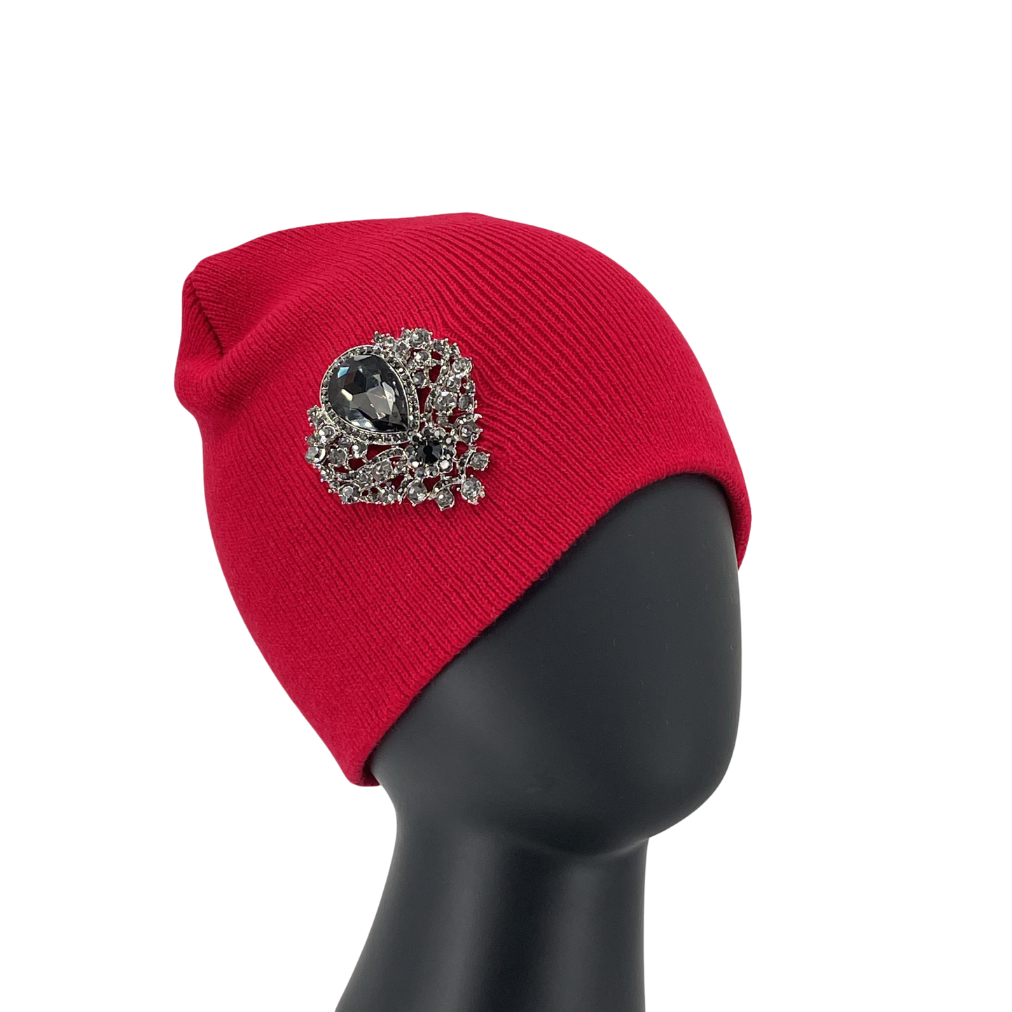 Hats with brooch
