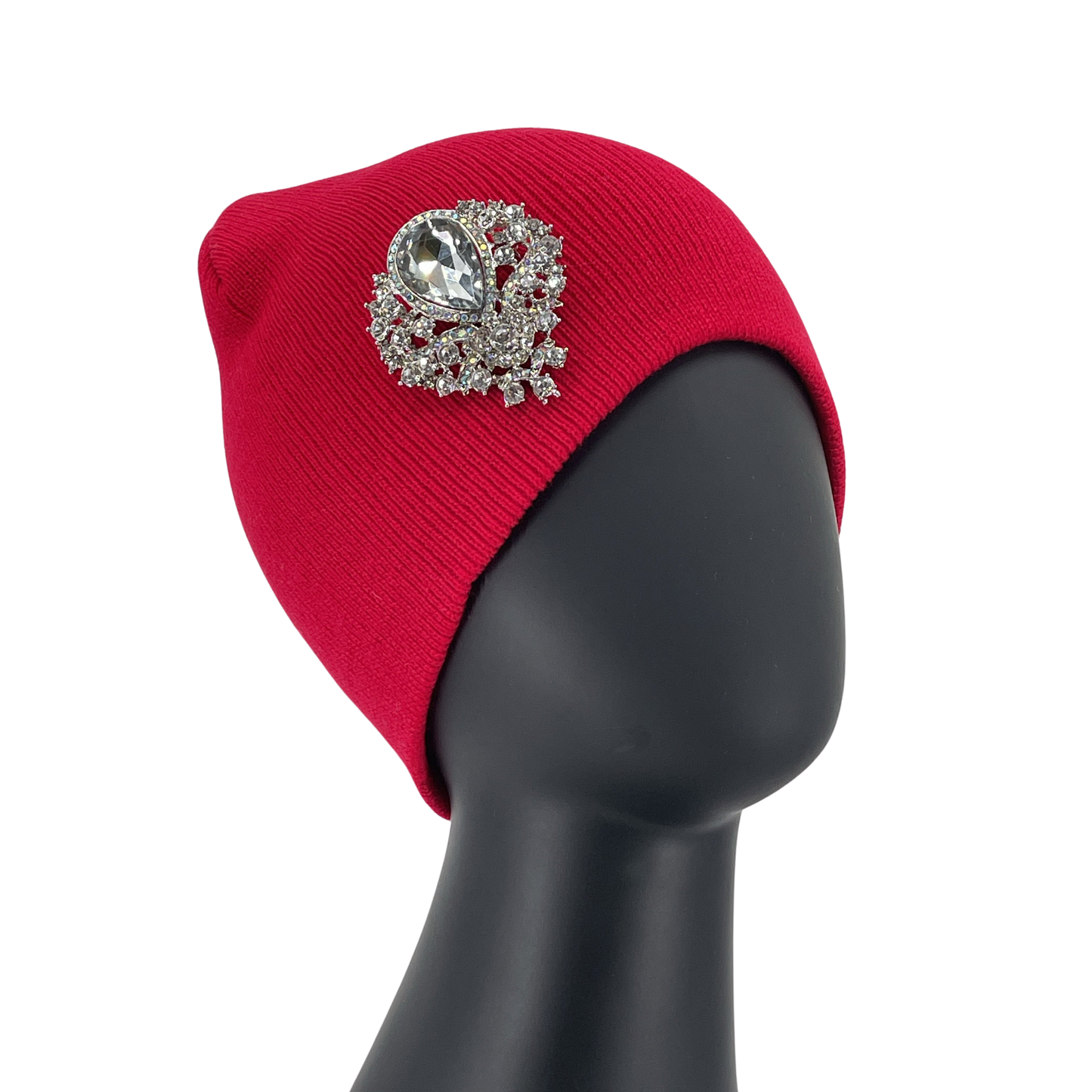 Hats with brooch