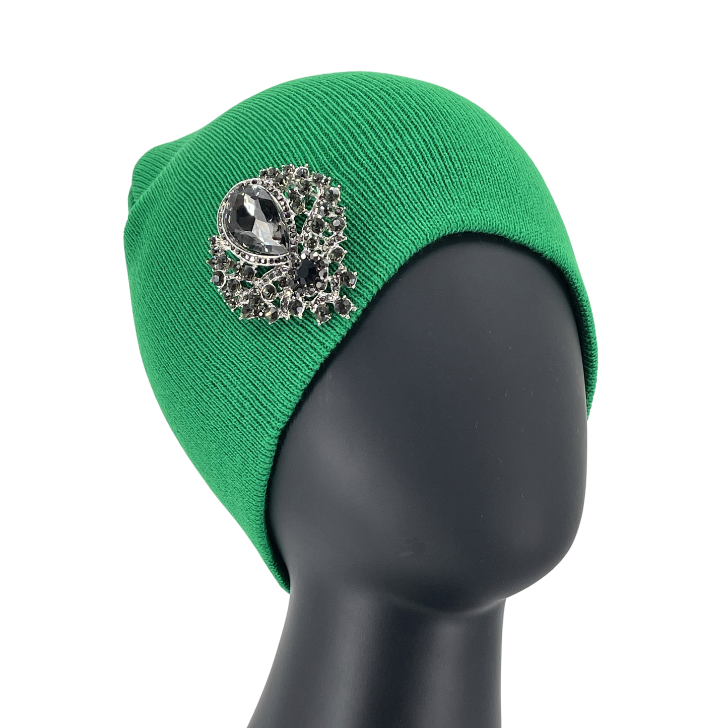 Hats with brooch