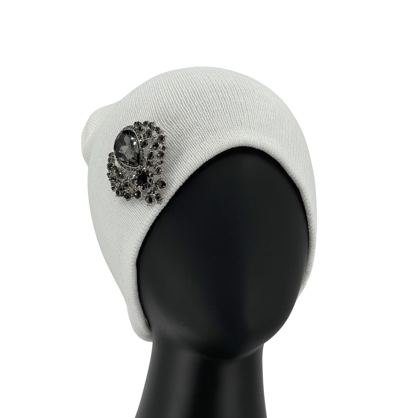 Hats with brooch