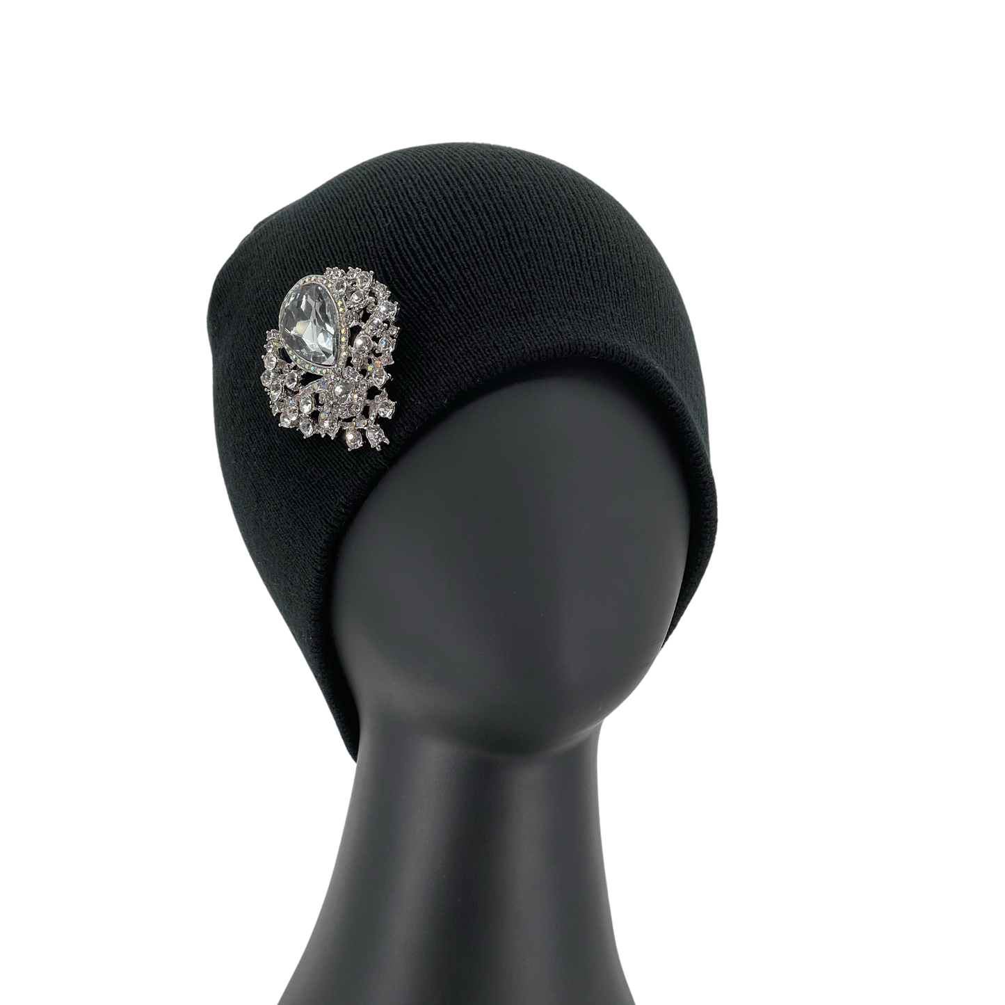Hats with brooch