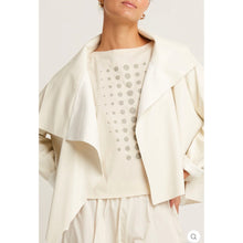  Vegan Leather Cropped Asymmetrical Jacket