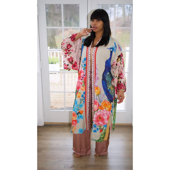 Fantasy Peacock kimono