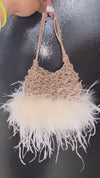 Feather Crystal bag