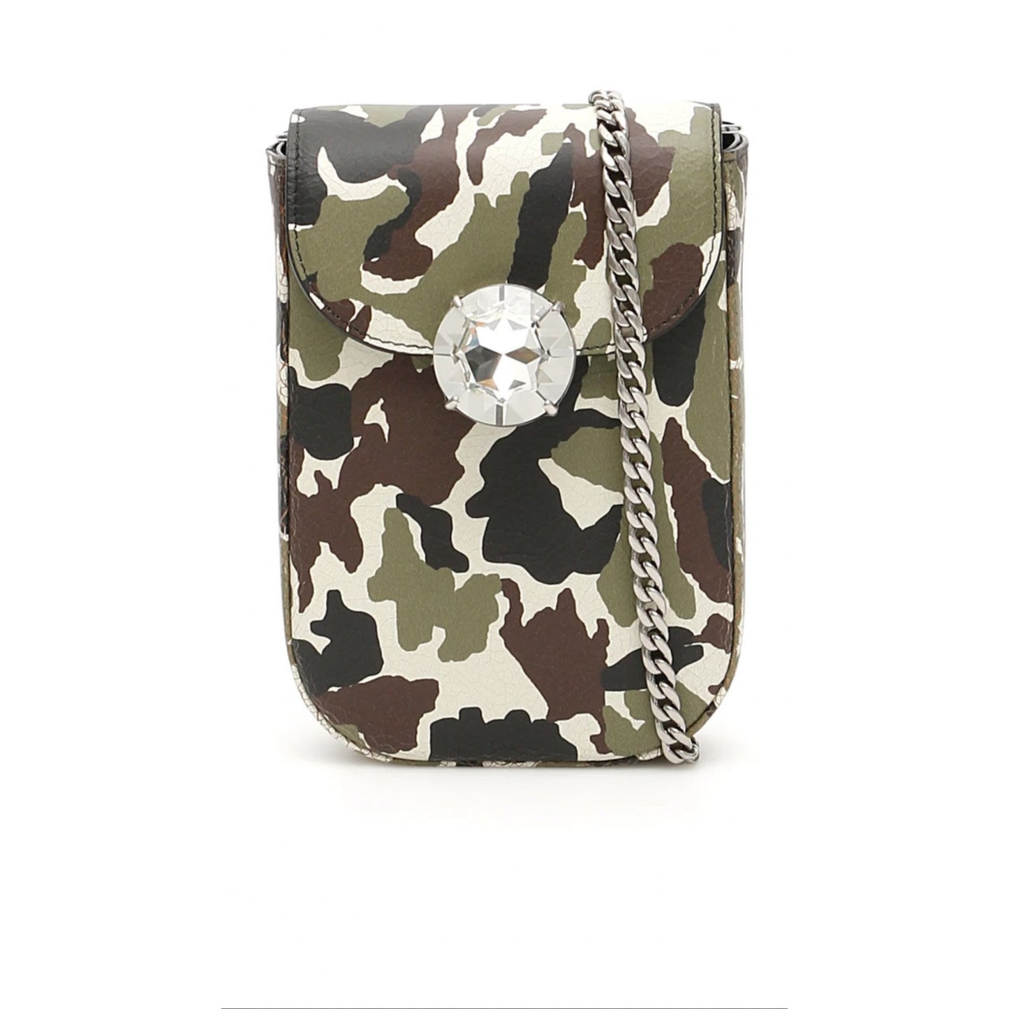 Miu Miu Camouflage Leather Crossbody Bag