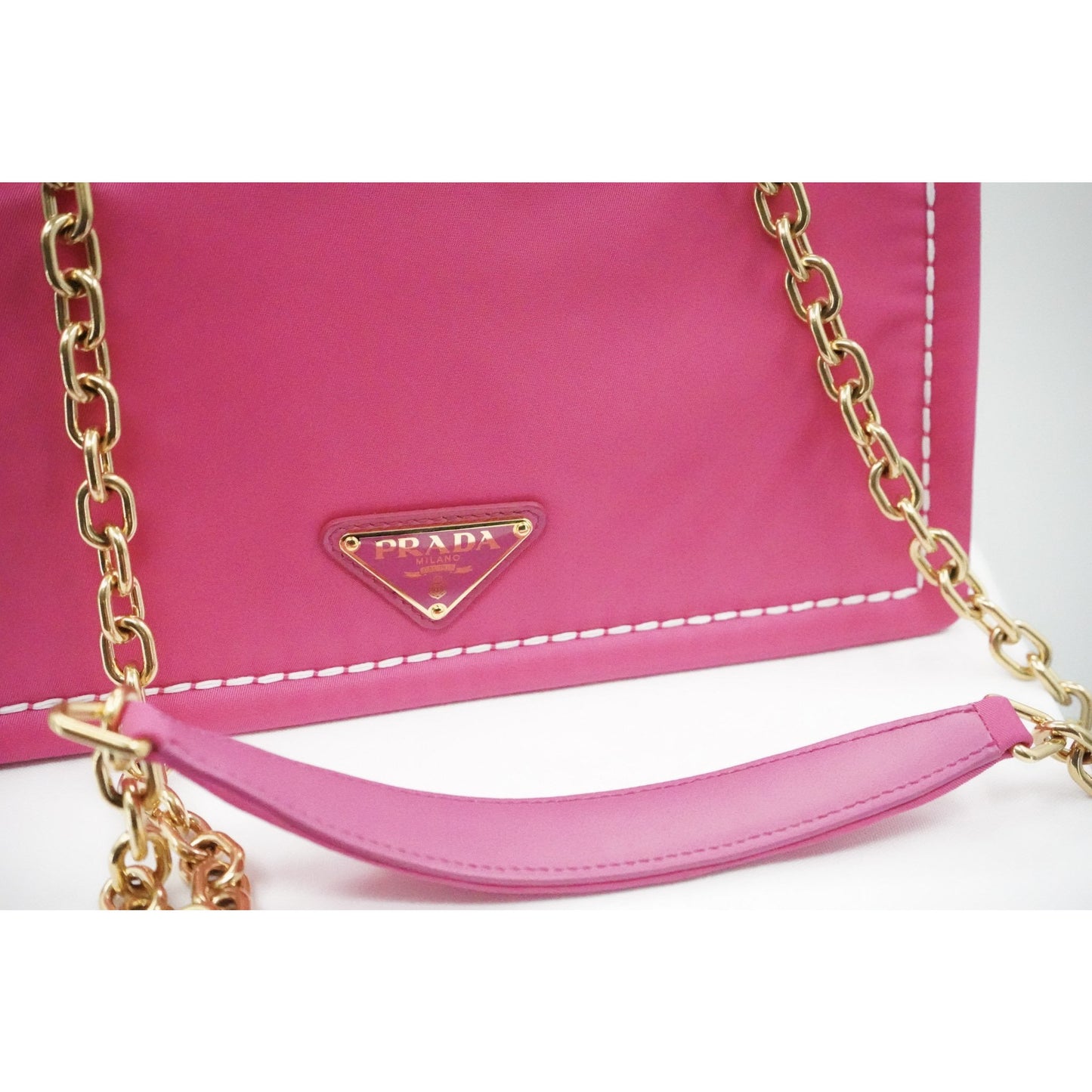 Prada Tessuto Chain Shoulder Bag