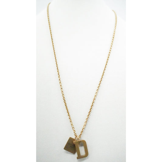 Christian Dior Dog-tag Necklace