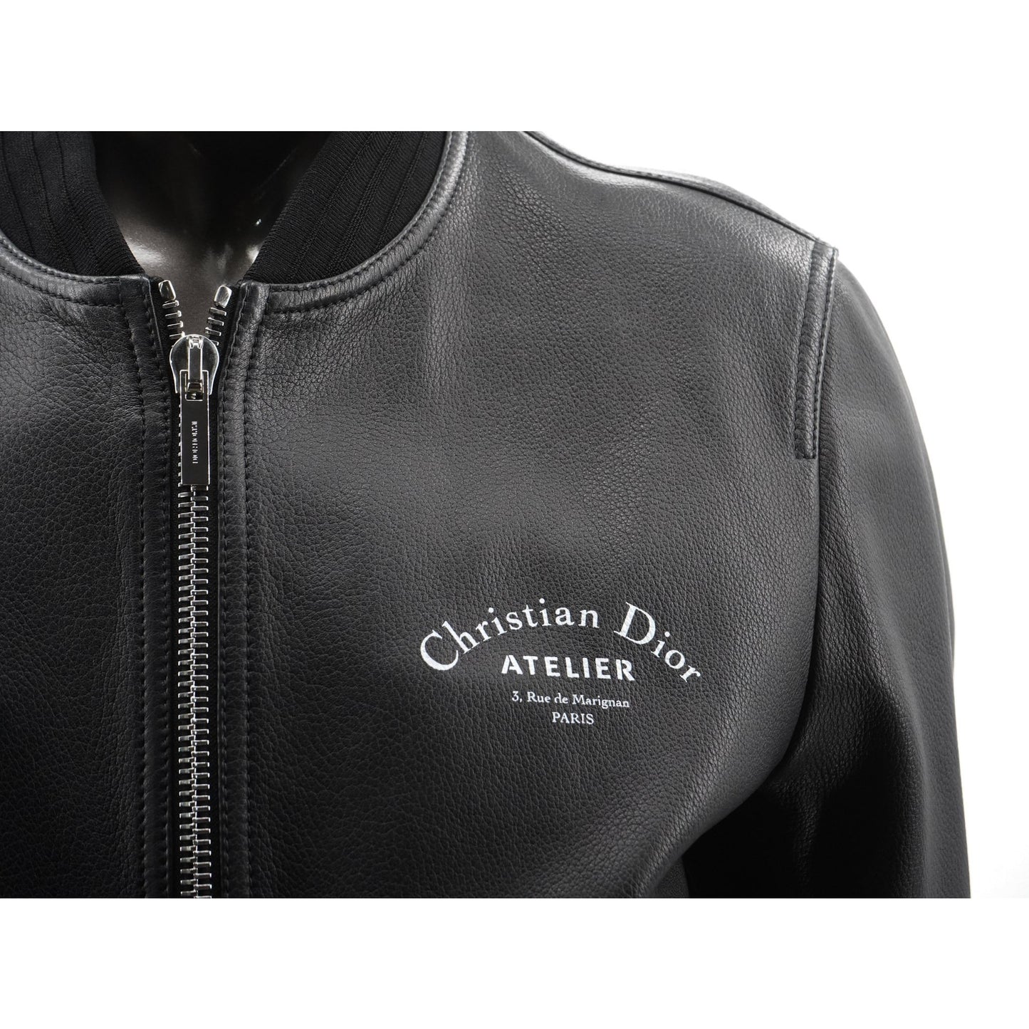 Dior mens Leather Bomber Jacket