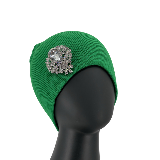 Hats with brooch