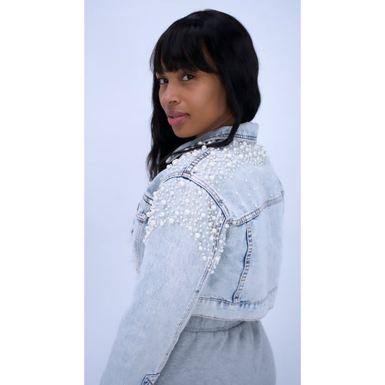 Pearl denim jacket