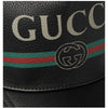 Gucci Logo Leather Baseball Cap