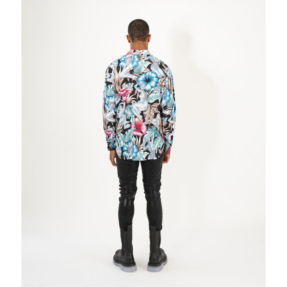 Dior X Sorayama mens floral print shirt