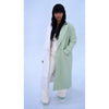Mint Split maxi coat