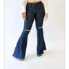 Fringed Bell Bottom Jean