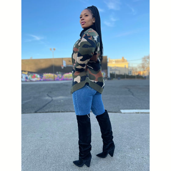 Camo cardigan