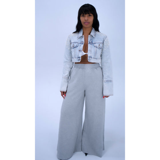 Pearl denim jacket