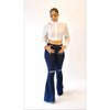 Fringed Bell Bottom Jean