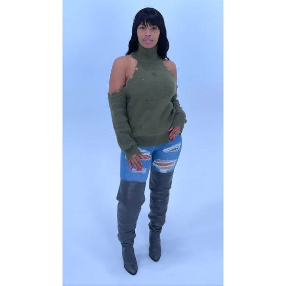 Cold Shoulder sweater