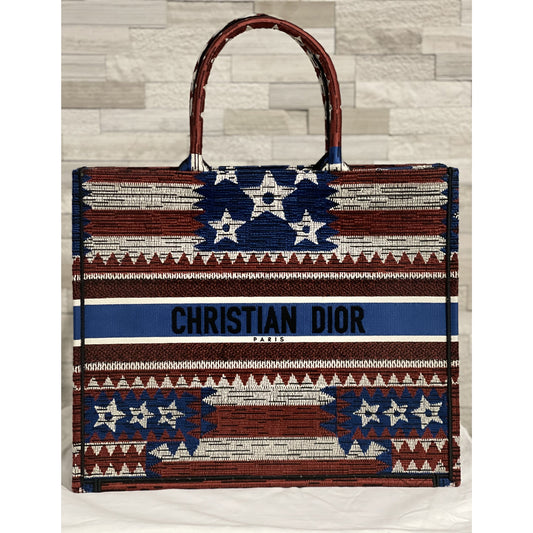 Christian Dior Flag Book Tote